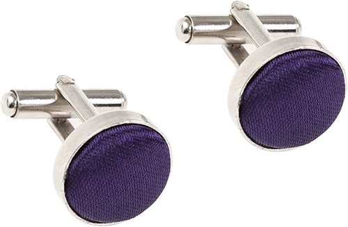 Men cufflinks silver plated - silver,