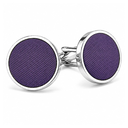 Mens cufflinks plain - plain, shantung
